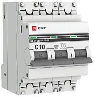 Выключатель автоматический EKF PROxima ВА47-63 3п 10А C 6кА фото Выключатель автоматический EKF PROxima ВА47-63 3п 10А C 6кА картинка